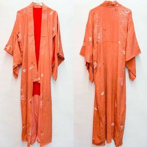 Vintage Japanese Oriental Silk Kimono Robe
